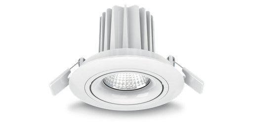 [W4L021812] Downlight LUNA IRC95, 7 watts, 40°, encast. 77mm, blanc très chaud 27
