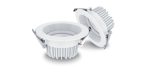 [W4L022130] Downlight DOLUX 8, 25 watts, encast.Ø200mm, blanc naturel 4000K