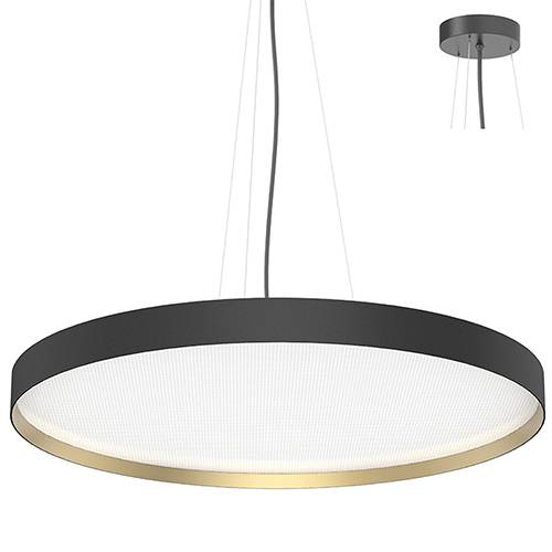 [W4L026202] NOVA CSP 3 P 68W 10740Lm 120° Noir mat - Doré