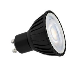 [W4L465273] BRAGA Sources LED 3000K Noir GU10 AC 240V 7W 36°