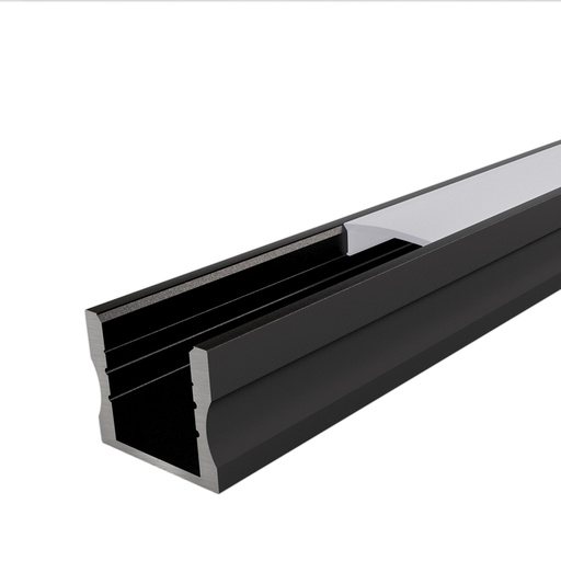 [W4L059742] PORTO Profilé Apparent 2m Noir