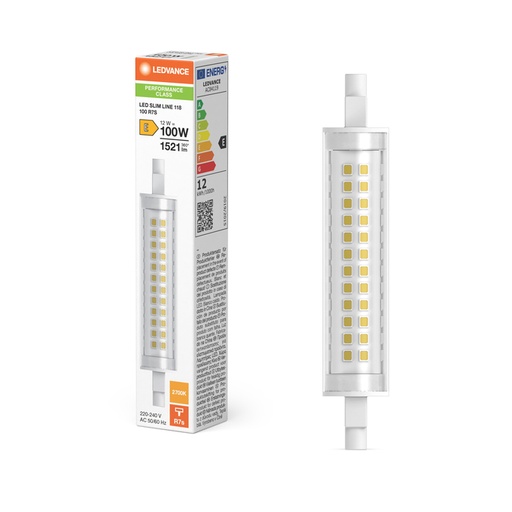 [W4L466844] LED SLIM 118 100 12W 827 CL R7S P LEDV 