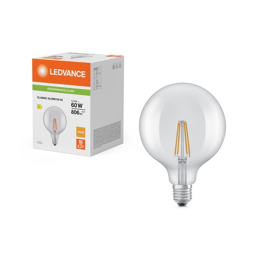[W4L467015] LED G12560 5.9W 827 FILCL E27 P  LEDV 
