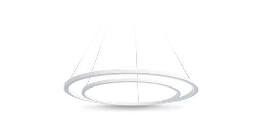 [W4L035117] SATURNE SLIM Double Ø450 + Ø600mm 60W – CCT changing – blanc