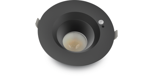[W4L490043] ASSIA NOIR • 18W CCT  • Détecteur IR • GREENSWITCH
