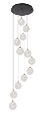 [W4L495424] GISELA Suspension-Transp.-Ø61-LED Dimm.-3,5W-2700K