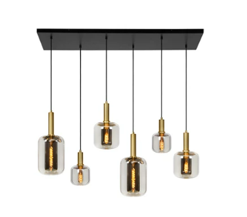 [W4L496184] JOANET Suspension-Fumé-6xE27-40W-Verre