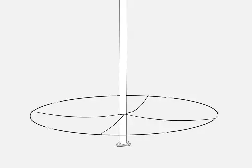 [W4L058763] Formenta Anneau de base pour lumière de Noël pour mât Glimma 6-12 m