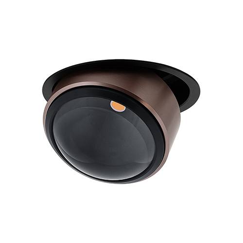 [W4L059316] RETI 1 RX 18W 3000K 1620Lm 80° Noir mat - Bronze satiné