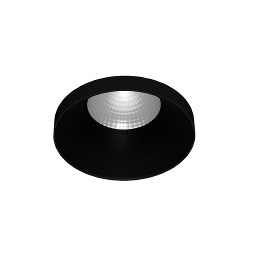 [W4L059395] ALERIA Spot Semi Encastré Noir structuré ressorts GU10 IP20