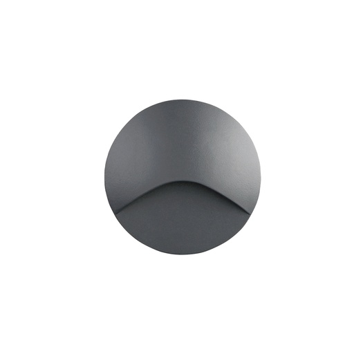 [W4L059786] EZE R Encastré mural 3000K Gris structuré 3W IP65