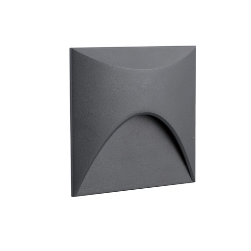 [W4L059789] EZE S Encastré mural 3000K Gris structuré 3W IP65