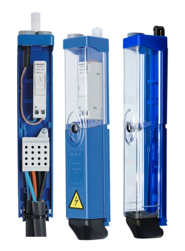 [W4L065037] MINIPAK - Sorties lampes haut - Bleu - 2FPN2A  B-1BE2N + 3BE2P + 1MS4/6J 2TET7/10