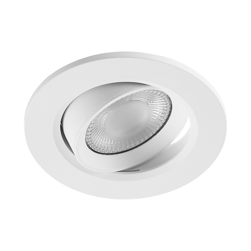 [W4L841313] Recessed Spotlight - Surtur Tilt 68 - 6W - DIM - 2700/3000/4000K - White