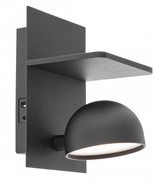 [W4L083517] SEIBI AP LED 7W 3000K BK(5.1.2)